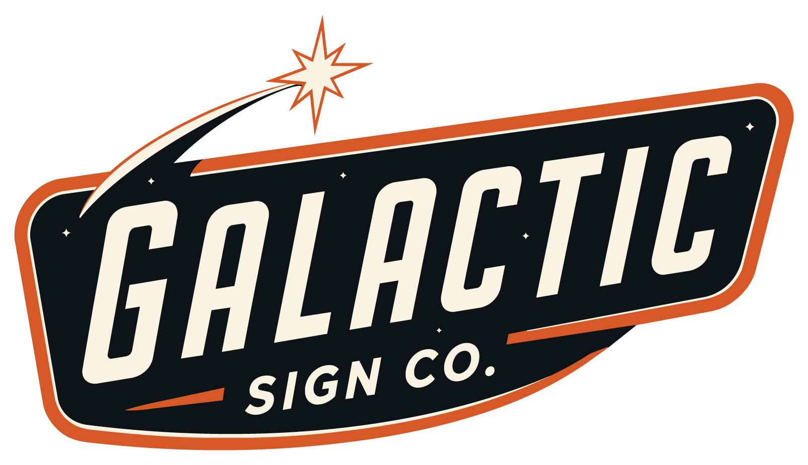 New Galactic Sign Co logo sign company and custom fabrication company in Puyallup, Bellevue, and Seattle WA
